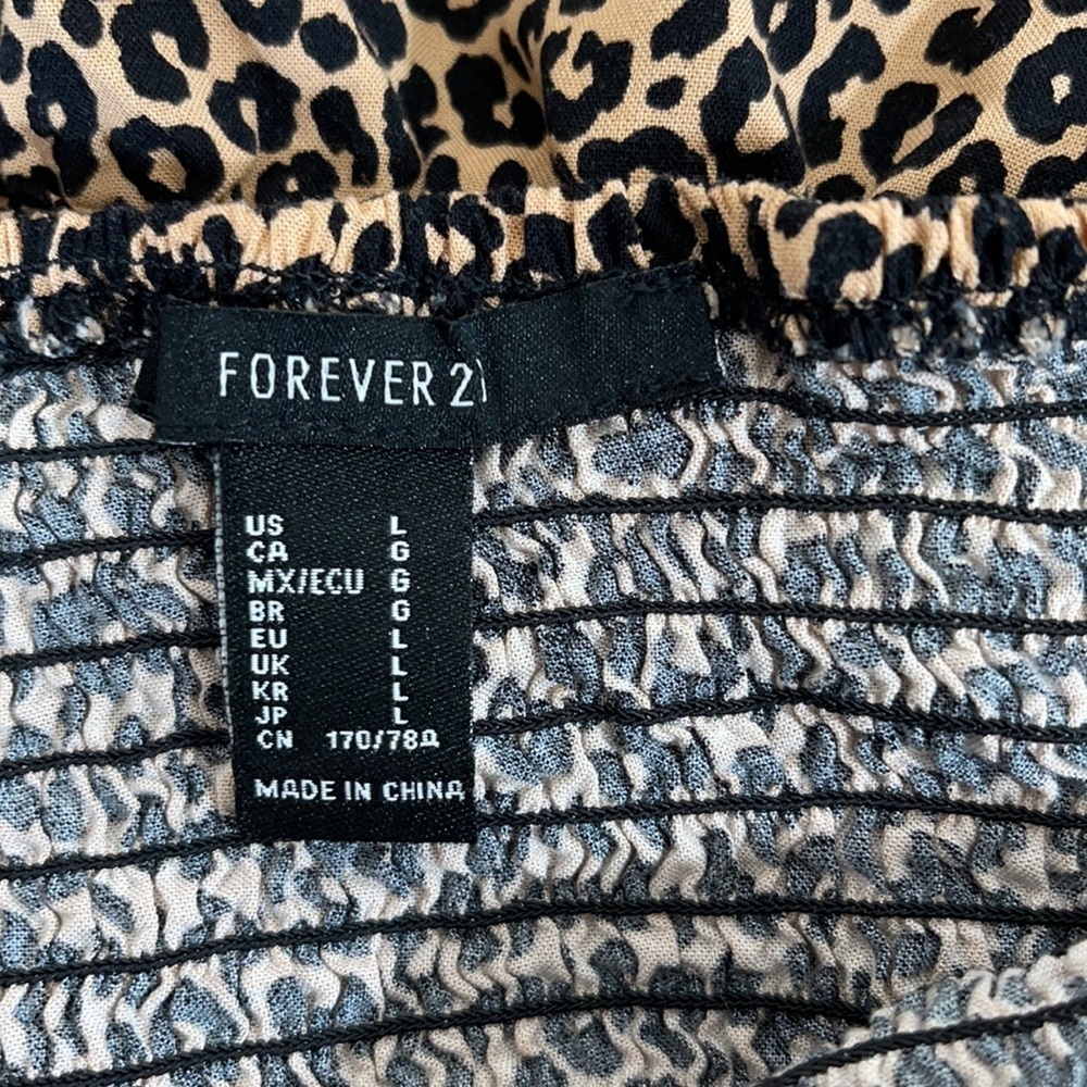 FOREVER 21 Romper Animal Print Size Large - Picture 5 of 6